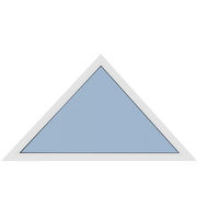 Окно треугольной формы глухое